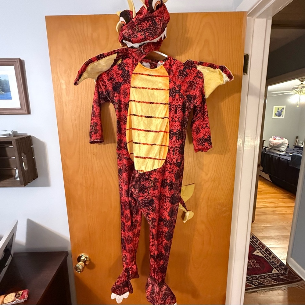 Red Dragon Kids Costume